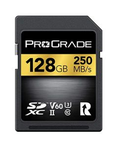ProGrade 128GB UHS-II V60 250R SD Card