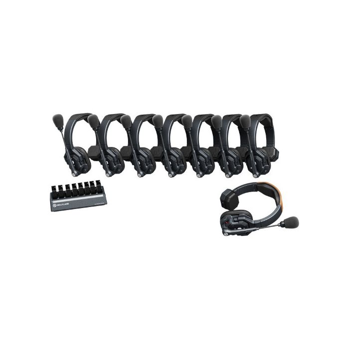 Hollyland Solidcom SE-8S Full-Duplex Talkback Intercom System with 8 Headsets