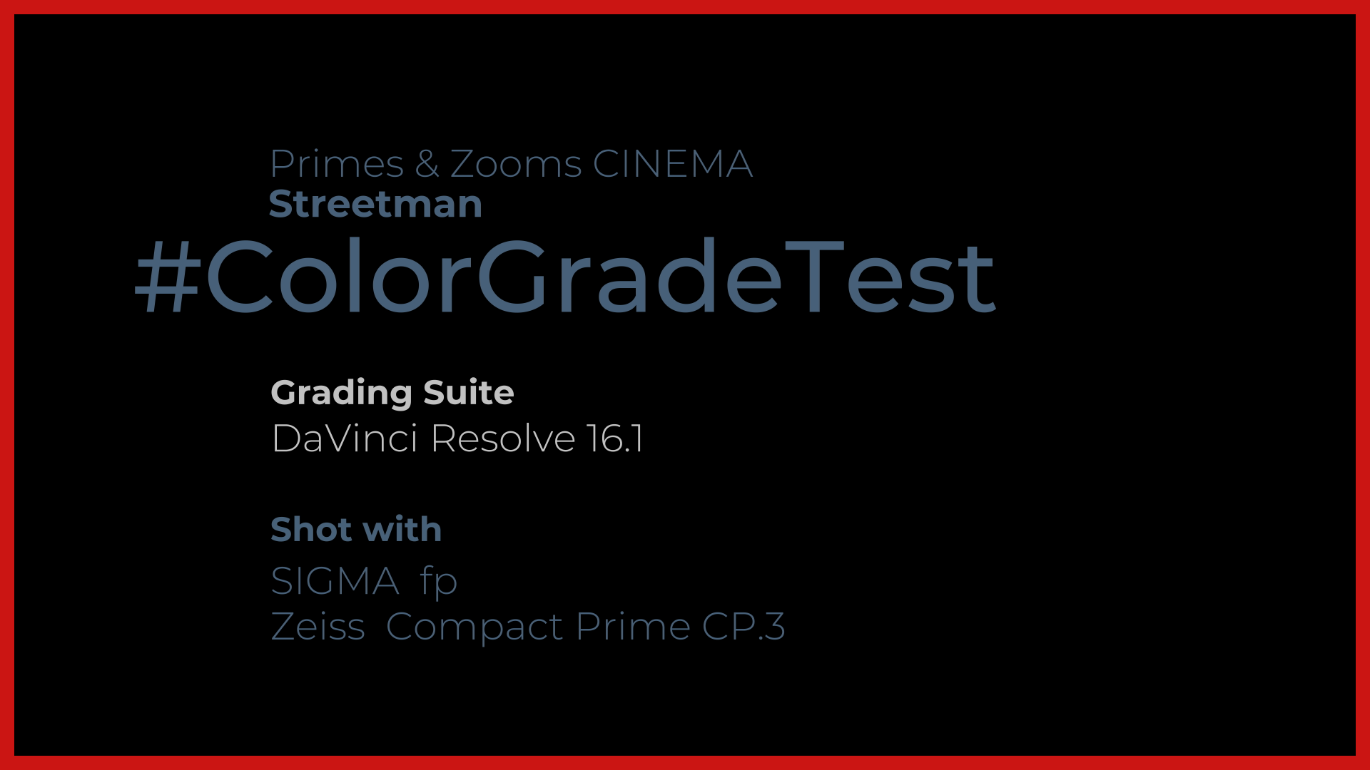 Primes and zooms Grade Test: street man