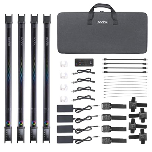 Godox TL60-K4 RGB Tubelight Four-Light Kit for sale 