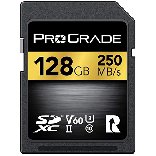 ProGrade 128GB UHS-II V60 250R SD Card  for sale 