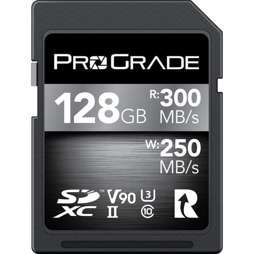 ProGrade 128GB UHS-II V90 300R SD Card  for sale 
