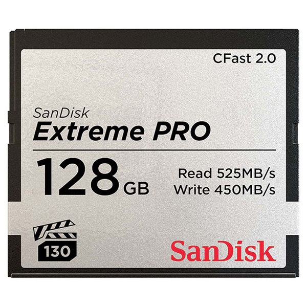Sandisk Extreme Pro 128GB 525 MB/s CFast 2.0 Card for sale 