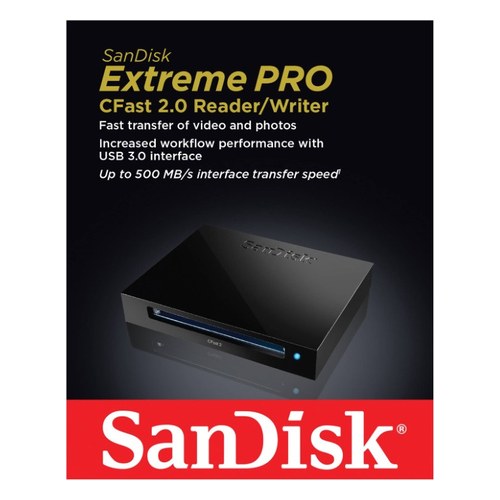 Sandisk CFast 2 Card Reader with Cable Used  for sale 