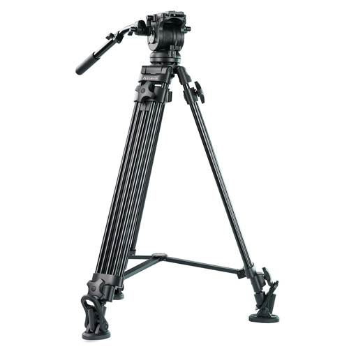  E-Image Video Tripod 7602A with Fluid Head 7080H for sale 