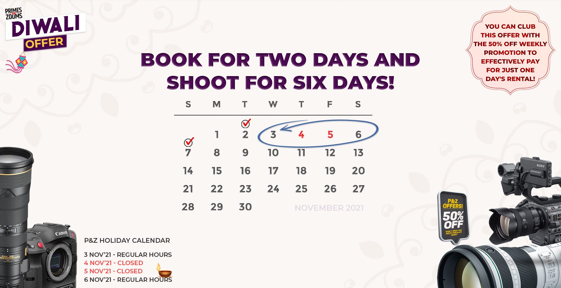 Welcome to Primes & Zooms! Rent DSLR cameras, lenses and accessories in Pune and Mumbai!