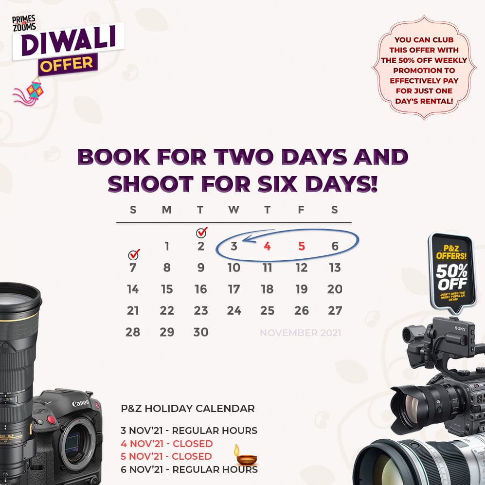 Welcome to Primes & Zooms! Rent DSLR cameras, lenses and accessories in Pune and Mumbai!